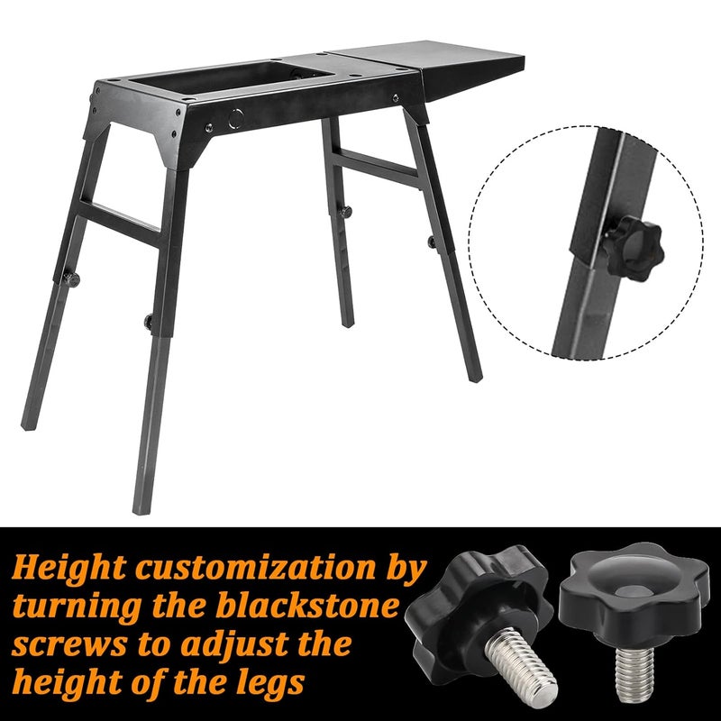 Boyistar Blackstone Stand Screws Replacement for Blackstone 17" & 22" Griddle Stand, Adjustable Height with Storage Mesh Bag, Set of 6 - Image 2